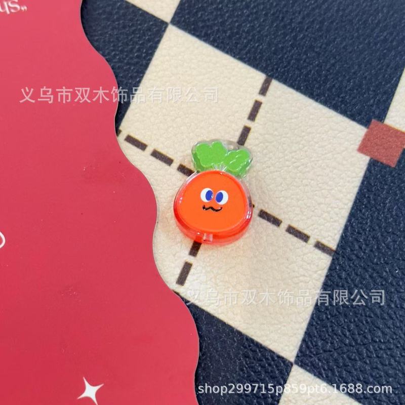 印花浮雕卡通五月天表情果蔬板材串珠 diy手链手机链包挂车挂配件|undefined