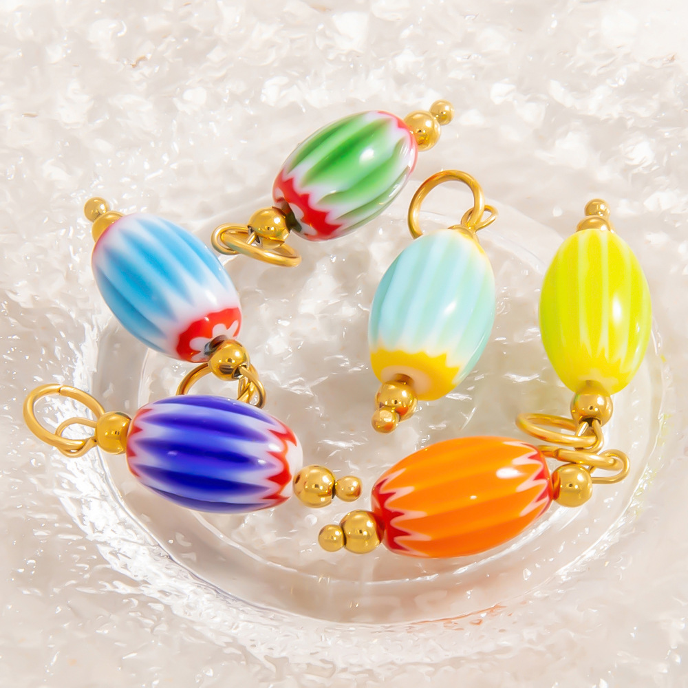 22g Weight Pendant Jewelry Making Type 11.62mm Jewelry Making Size DIY Jewelry Accessories Classification 3 PCS/Package Quantity Glass Material Geometric, Nepal Style Beads Pattern All Seasons Season Plating Design Ethnic Style Style 3 PCS/Package 11.62mm Glass Geometric Nepal Style Beads Pendant 2