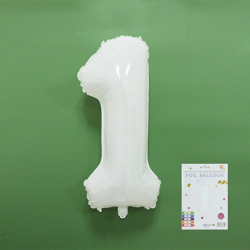 Globo digital de 32 pulgadas, embalaje de tarjeta de papel independiente, versión estadounidense, película de aluminio delgada, embalaje fino, papel de aluminio, globo de cumpleaños