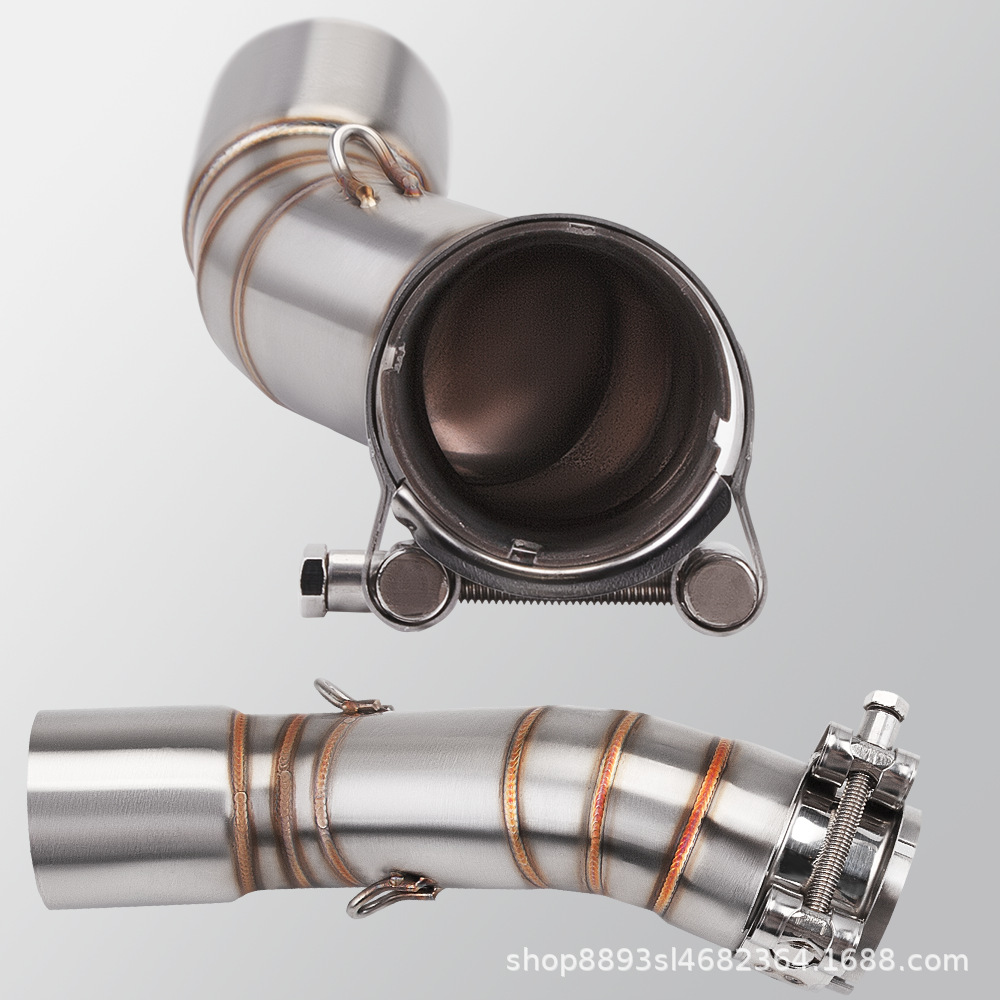 Suitable for Chuliuxiang CLX700 motorcycle modified exhaust pipe middle section special non-destructive installation
