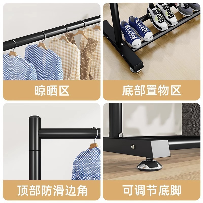 Percha de ropa de metal personalizada multicapa de almacenamiento percha de sombrero piso vertical percha de secado de hierro forjado muebles de sala de estar