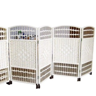 Movable Rattan Kindergarten Small Screen Entrance Partition Pet Fence Children's Bedroom Folding Screen Area Corner Layout