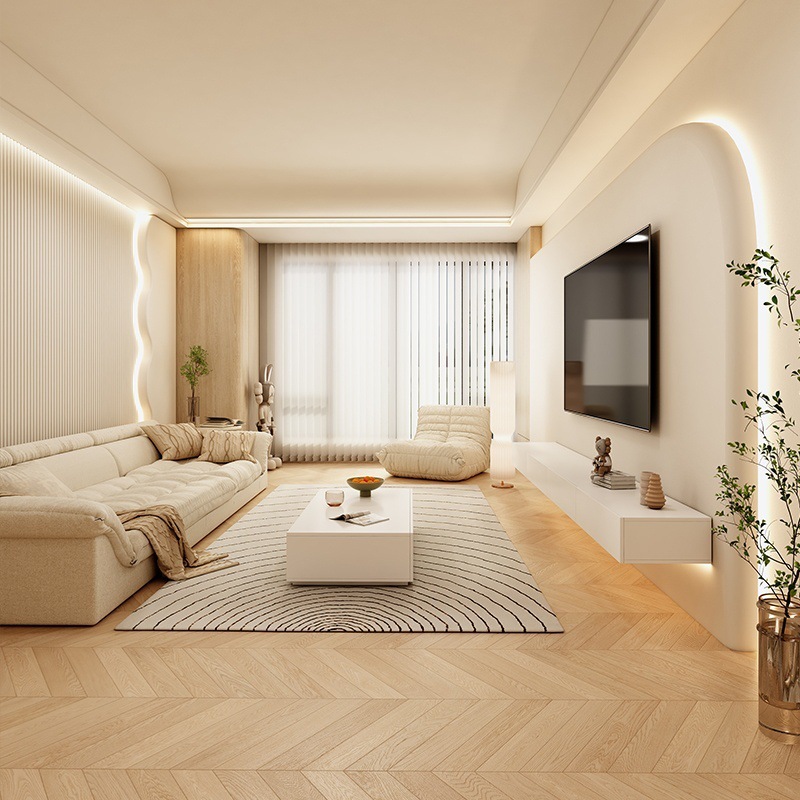 Gabinete de televisión suspendido, nuevo tipo de red popular, pequeño tipo de hogar de alta calidad, suspensión de pared tipo gabinete de televisión, mesa de té