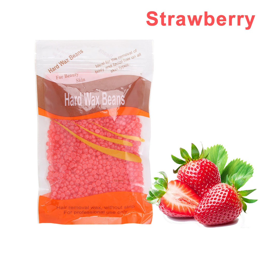 Cera de frijol cera de depilación cera de frijol cera dura nariz pelo cera de abejas sin papel cera sólida terapia frijol 100g cera dura transfronteriza frijol