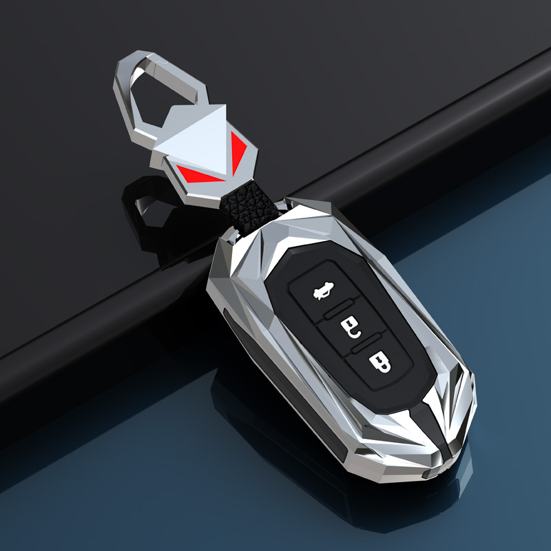 [업그레이드 + 발광 버튼] D 밝은 실버 + 빨간 눈 버튼