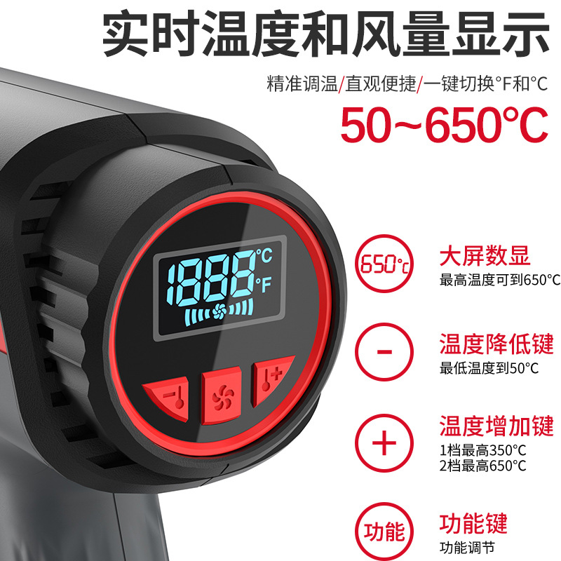 Фен Delixi Electric двухскоростной (300-650 ℃)