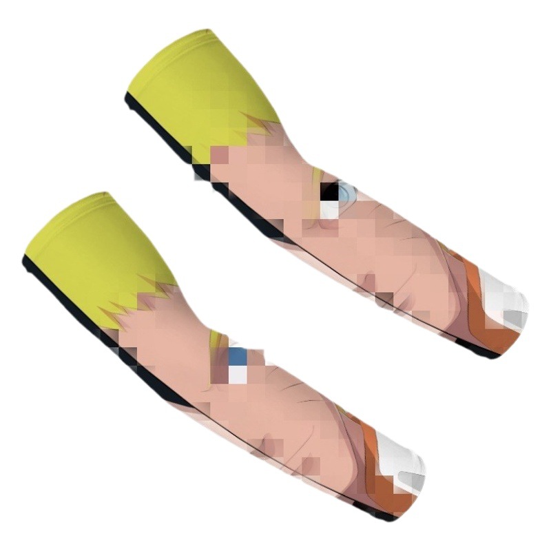Sun protection oversleeve men's one piece Luffy Naruto anime peripheral sports hand sleeve UV protection arm arm sleeve