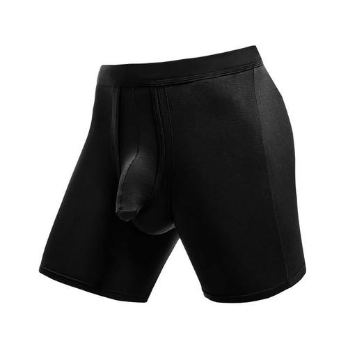 Men's extended sports underwear men's bullet style separated four-corner anti-wear leg large size breathable running boxer fat guy pants