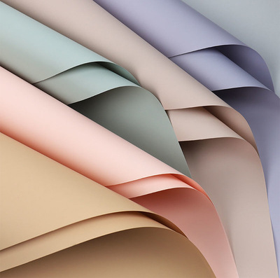 防水包花紙馬卡龍純色蜜糖紙情人節花束包裝單色歐雅紙批發定制