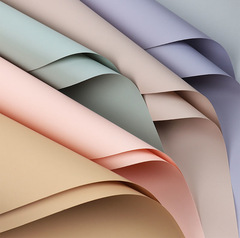 防水包花紙馬卡龍純色蜜糖紙批發情人節花束包裝單色歐雅紙批發