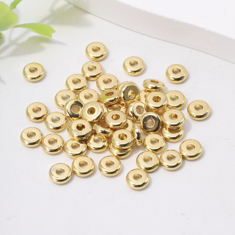 色保持銅金メッキスペーサーパターンラウンドビーズトンボアイスペーサーギアスペーサールースビーズアクセサリー diy ジュエリーアクセサリー|undefined