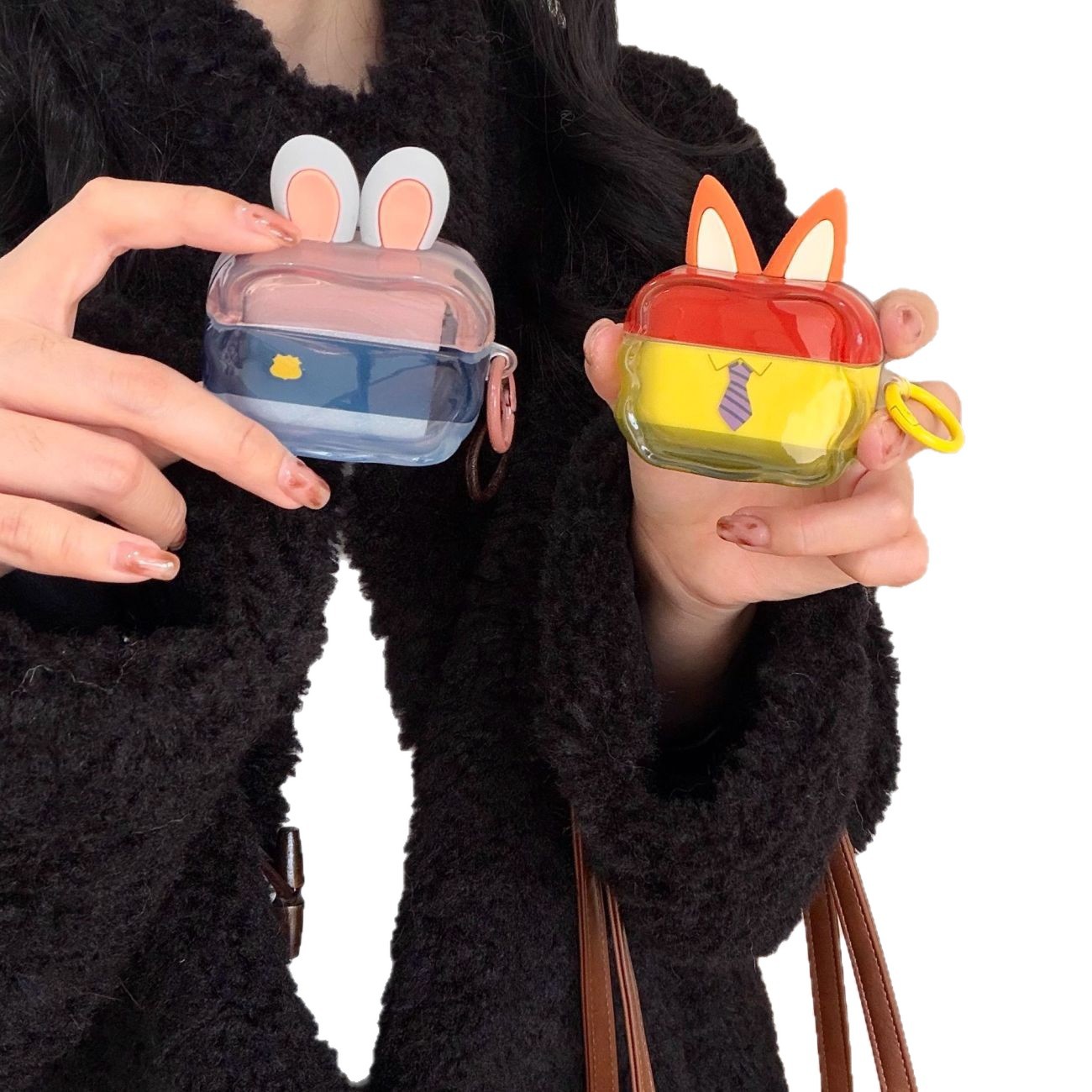 Ins Cartoon Rabbit Fox para Apple auriculares AirPods 3 / 4 auriculares pro3 cubierta protectora de caja suave image 6
