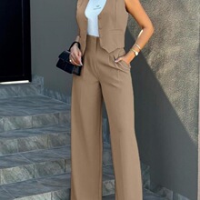 G 49769 Fashion Vest Wide Leg Suit ���b�R�����ѝ �羳���l