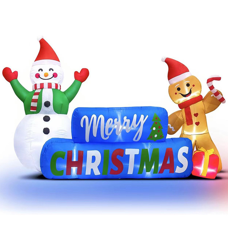 空気入れアニメクリスマス空気入れサンタクロースクリスマスツリーデパート活動配置美陳アニメデパート装飾|undefined