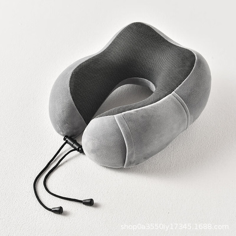 almohada en forma de U, almohada de cuello de algodón, almohada de cuello, viaje de tren, automóvil, avión, almohada de cuello de siesta portátil