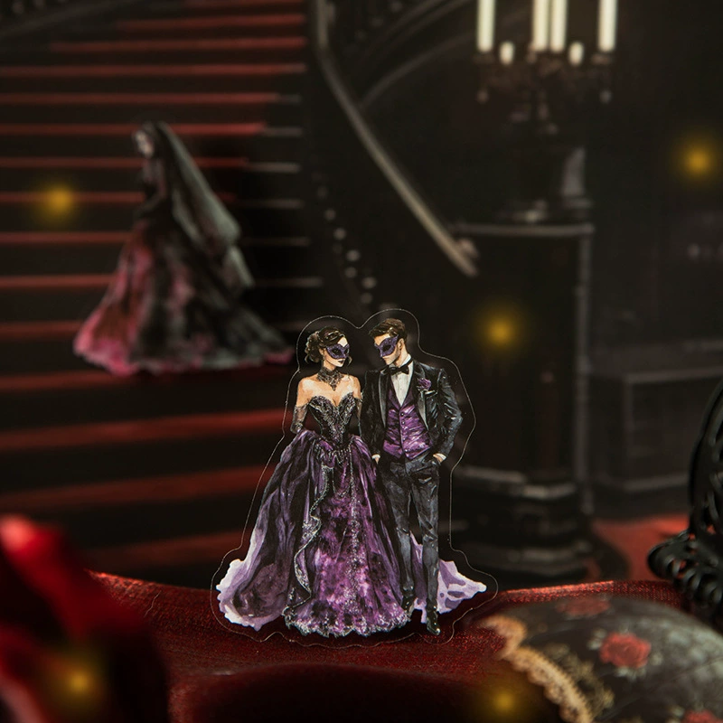 美好的一天 Stickers Gothic dance series Dark wind landscaping DIY handbook 25 pieces to 4 models