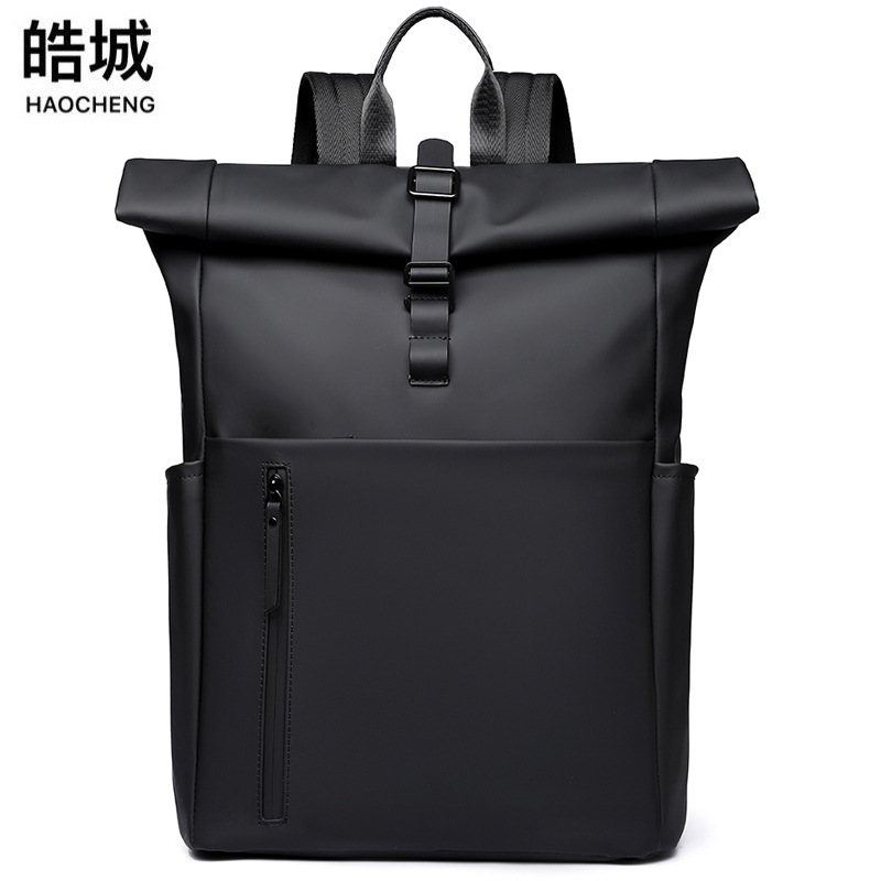 2025 nueva mochila de película de cuero para hombre antirrobo, mochila para computadora de viaje de gran capacidad, mochila escolar para estudiantes de secundaria