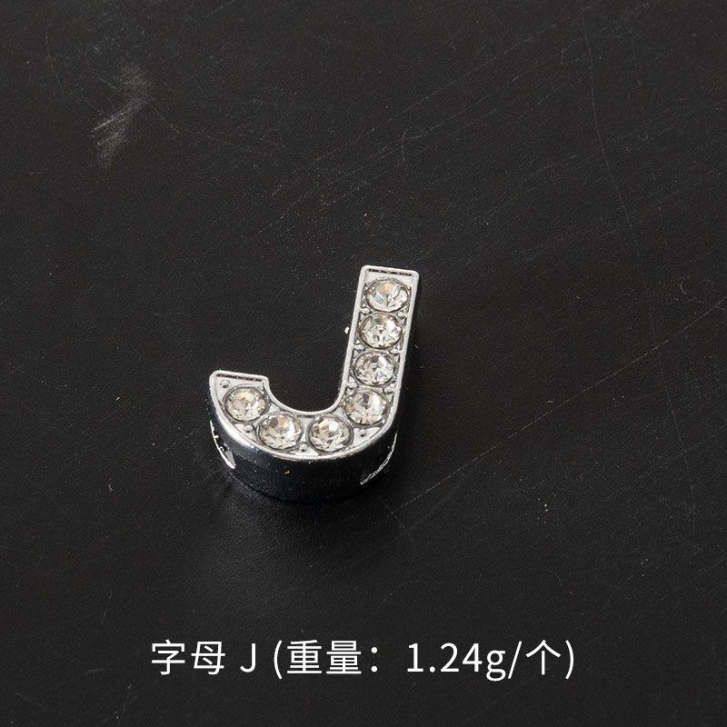 英語のアルファベットの数字の合金のネックレスのペンダントはダイヤモンドのブレスレットのペンダントのアイデアのアクセサリーの手作りのDIY材料を入れます。