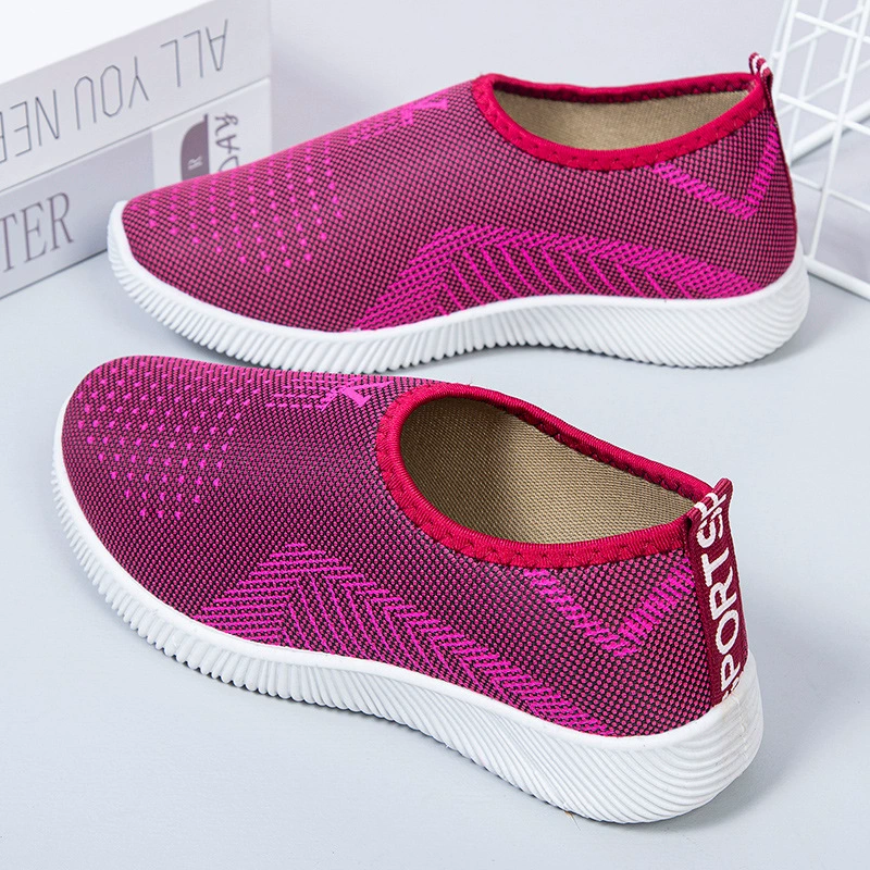 Обувь для ходьбы, подошва для мамы, обувь, удобные Slip-ons, для среднего возраста, мягкая подошва