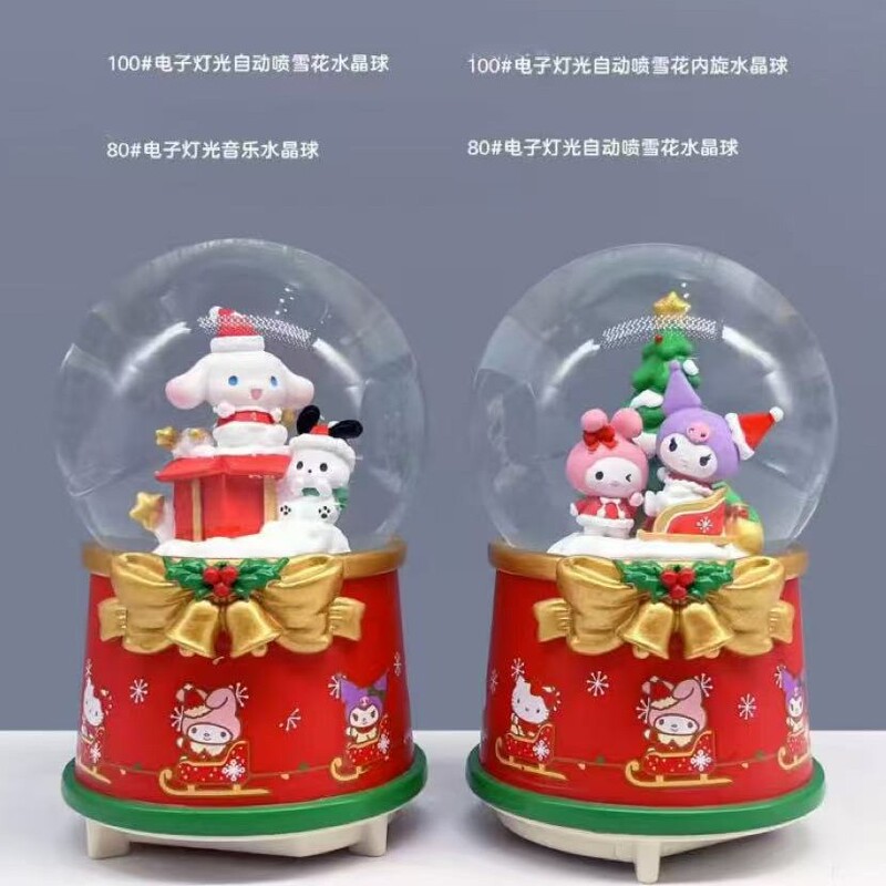 爆款圣诞水晶球音乐盒圣诞桌面装饰摆件节日礼物批发伴手礼跨境|undefined