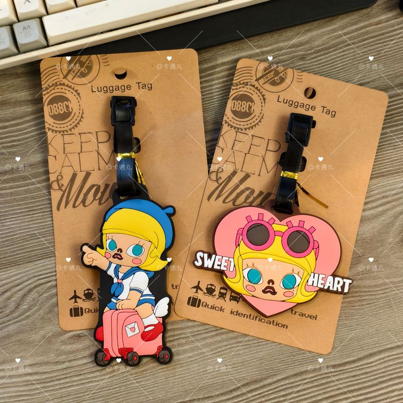 crybaby哭娃molly卡通趣味可爱搞怪行李牌旅行托运潮流挂饰吊牌|undefined