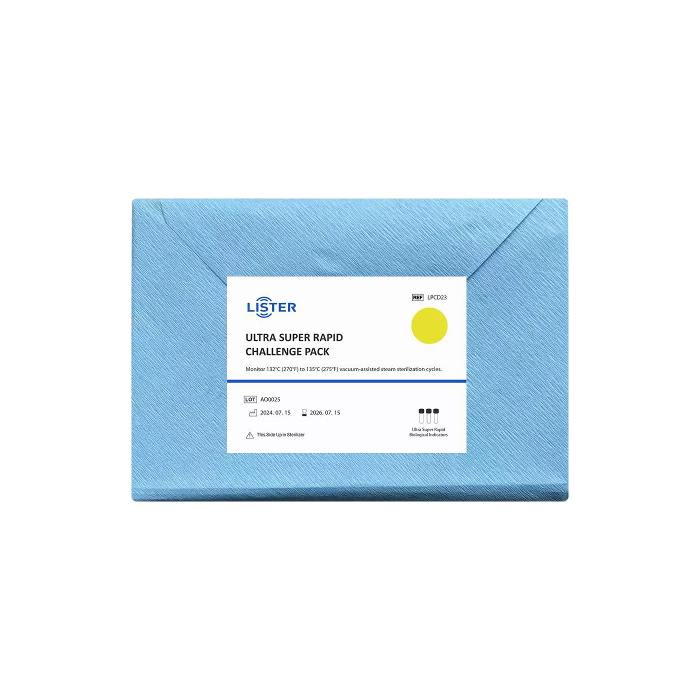 李斯特超快速挑战包LPCD23 适用于132°C至135°C蒸汽灭菌验证