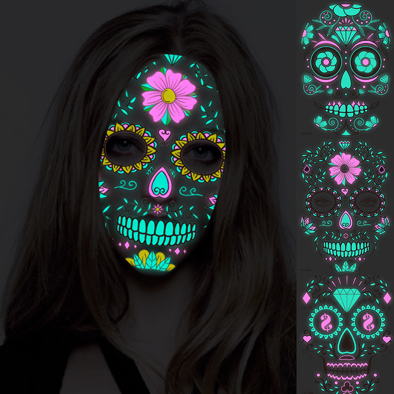 2023 New funny Halloween two-color luminous tattoo stickers face stickers ghost festival scar tattoo stickers in stock 2023 New funny Halloween two-color luminous tattoo stickers face stickers ghost festival scar tattoo stickers in stock