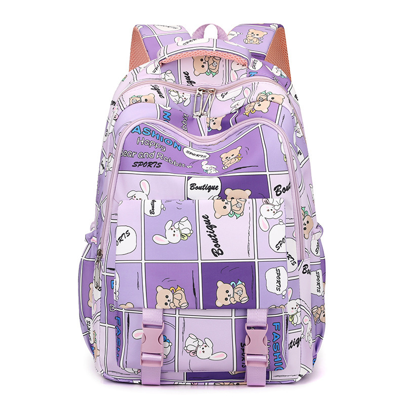 Nueva mochila escolar para estudiantes de primaria, grado 3456 de alta capacidad de estudiantes de secundaria, mochila de hombro de impresión de alto valor facial