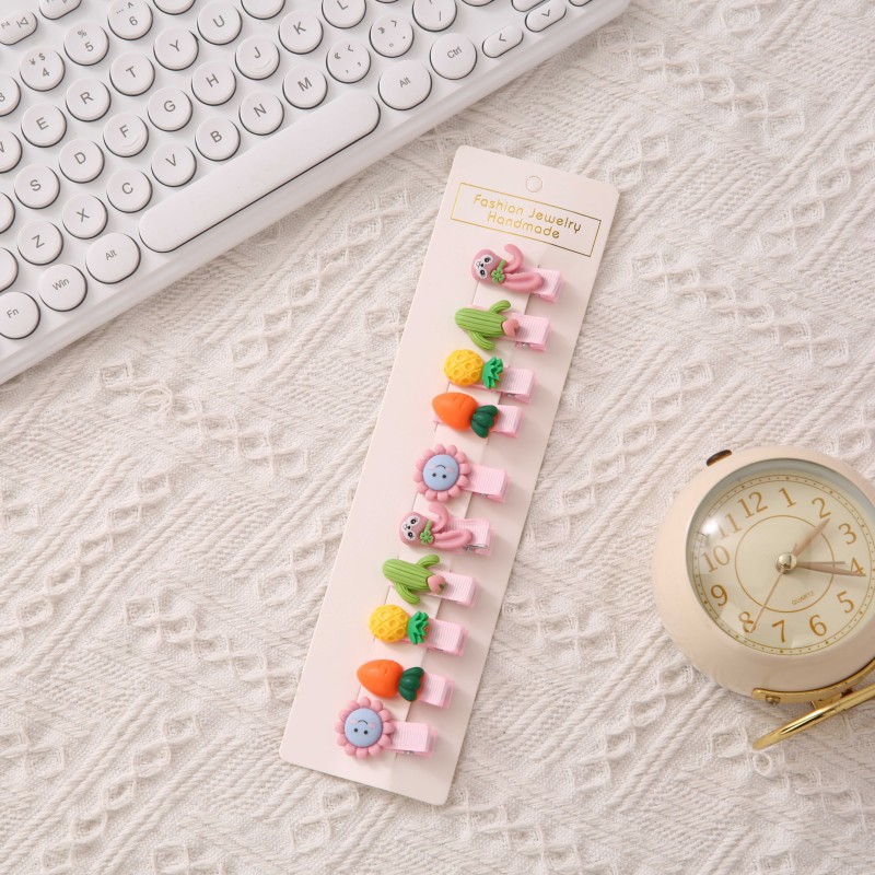 Las pinzas para el cabello de los niños no lastiman el pelo del bebé flequillos pequeños accesorios para el cabello del bebé Princesa Tarjeta de pelo femenino lindo tocado