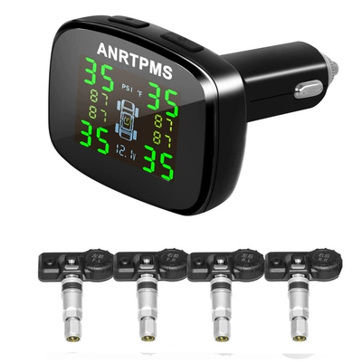 New Car Tire Pressure Monitor Tire pressure monitoring system - cigarette-lighter-tire-pressure-built-in