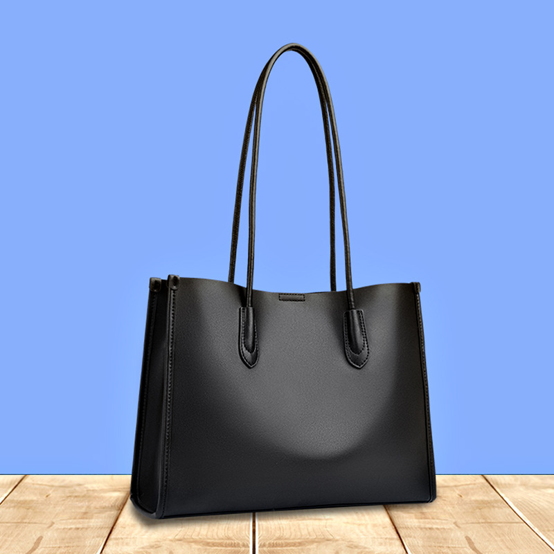 Genuine Leather Women's Bag, Fashionable Women's Large Handbag, Tote Bag, Large Capacity Document Bag, New High-End Tote Shoulder Bag Genuine Leather Women's Bag, Fashionable Women's Large Handbag, Tote Bag, Large Capacity Document Bag, New High-End Tote Shoulder Bag