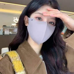 秋冬保暖口罩保暖防风薄款护眼角女高颜值新款胶原蛋白口罩