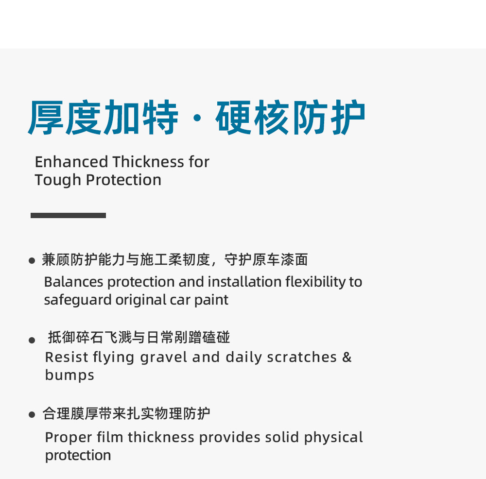 TPU invisible car film is self-repairing, scratch-resistant, anti-smudge, and resistant to yellowing, providing protection for car paint surfaces
