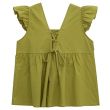 纯欲绿色外穿小吊带背心女夏季设计感小众短款小个子别致无袖上衣