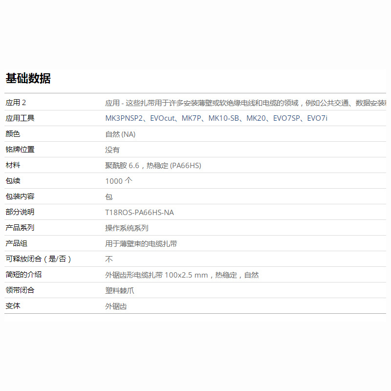 HELLERMANNTYTON������̫ͨ�����ε�������T18ROS-NA 118-00035