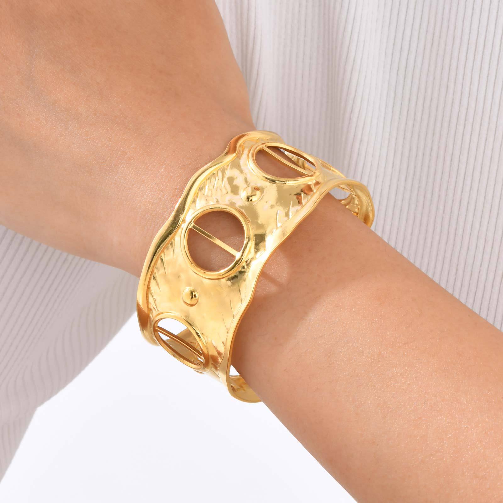 201 Stainless Steel Material Casual Elegant Geometric 201 Stainless Steel Bangle In Bulk