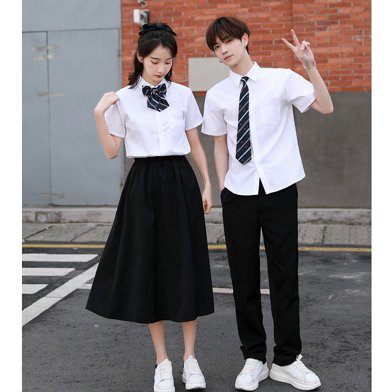 クラス制服 学院風 夏服セット 高校制服 中学生男女兼用 演奏会衣装 清新で甘いスタイル|undefined