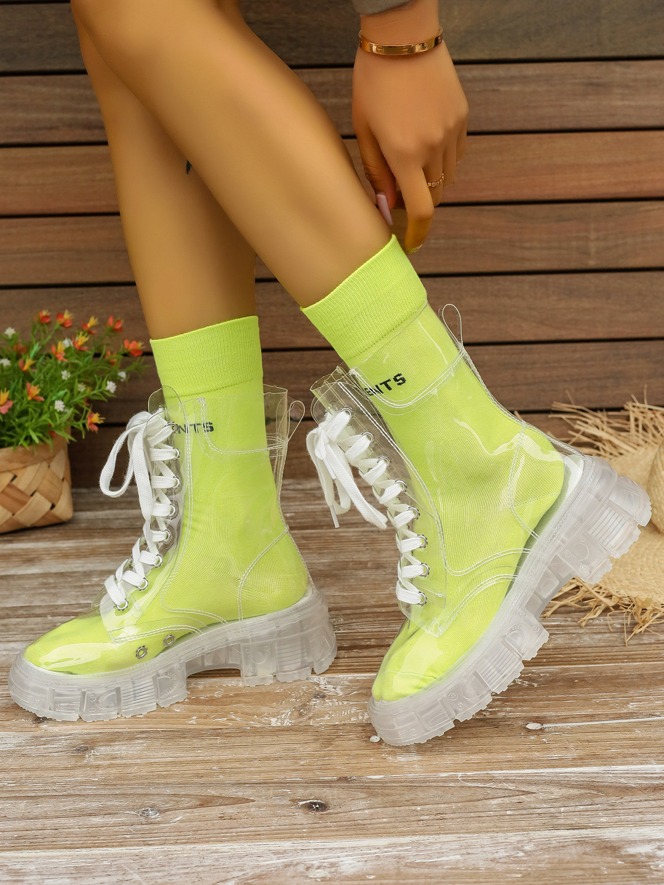 Women's Streetwear Solid Color Round Toe Martin Boots display picture 4