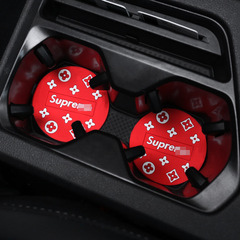 Car water coaster trendy brand personalized creative car anti-slip mat storage mat interior cartoon decorative supplies storage slot