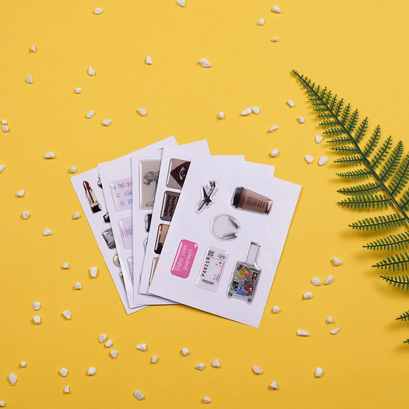 Капельный пластиковый кристалл наклейка на заказ аниме двухмерный тип капельного клея наклейки на заказ капающий клей мультфильм периметр наклейки