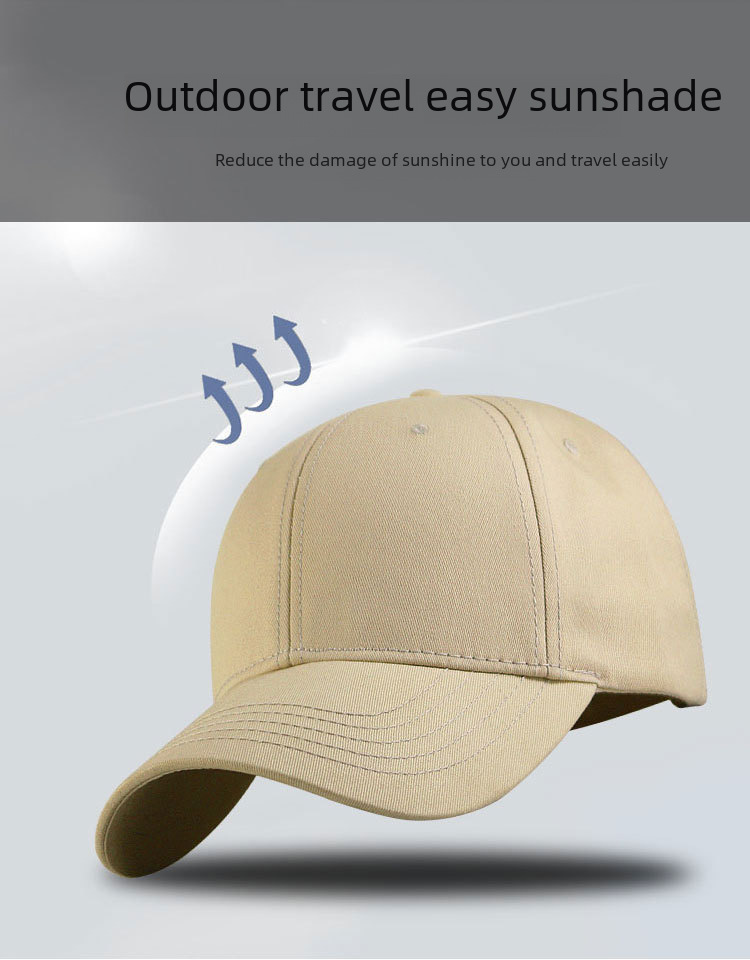 Baseball Cap For Men Summer Light Breathable Large Head Size Hat_voghion.com