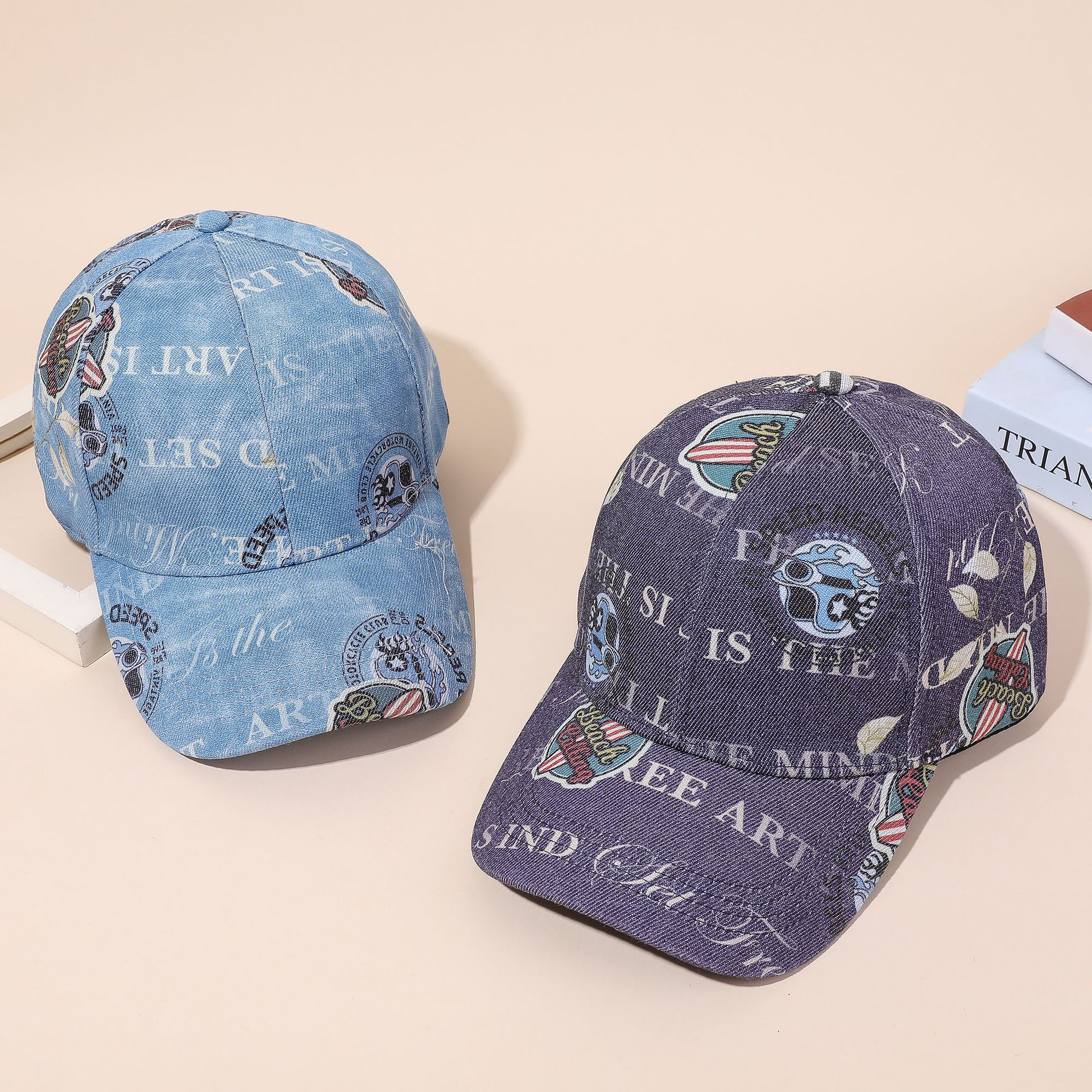 Hombres y mujeres nuevas letras inglesas al aire libre gorra de dos colores moda de moda neutral gorra de béisbol sombrilla verano
