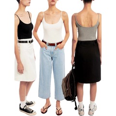 Sexy and hidden sub-bust strapless vest for European and American hot girls, pure desire retro classic slimming strap outerwear 