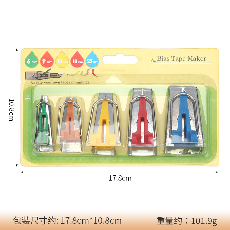 5 juegos de borde (tarjeta amarilla) 6 mm, 9 mm, 12 mm, 18 mm, 25 mm / set