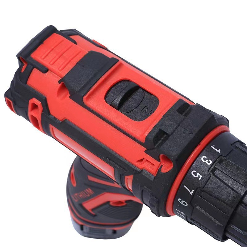 12v taladro eléctrico recargable de doble velocidad destornillador eléctrico herramienta eléctrica mini taladro de impacto taladro eléctrico de litio doméstico