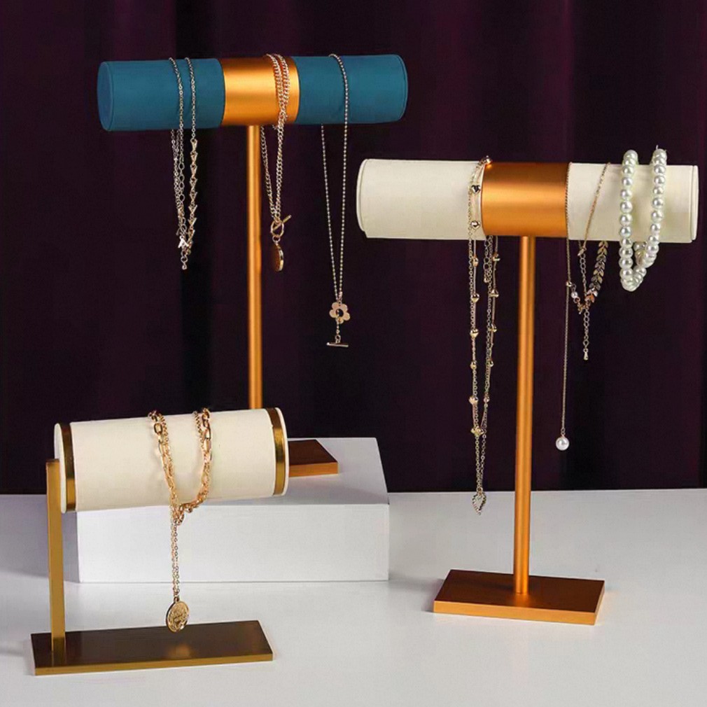 T形手链展示架饰品手镯陈列橱窗珠宝拍照道具柜台摆设金属支架