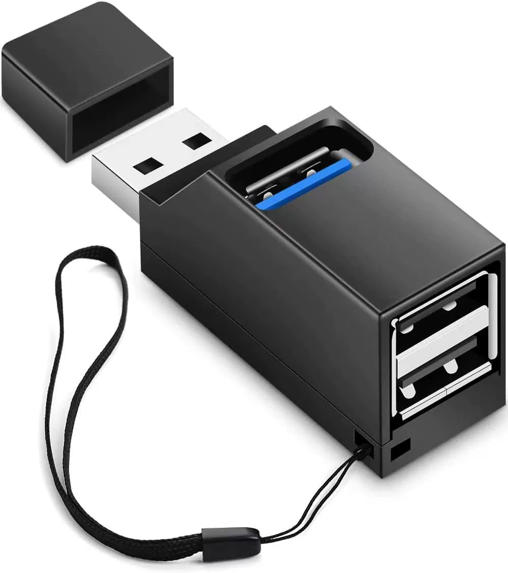 Мини-сирена портативная 3-портовая USB 3.0 быстрая док-станция, автомобильный USB-хаб-разветвитель