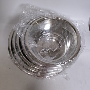 Stainless steel taste bucket soup bowl deepened soup bowl non-magnetic seasoning tank basin two-dollar store supply