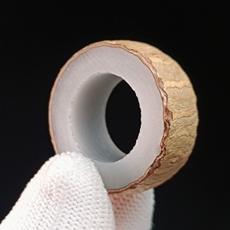 白翡翠菩提リングオリジナルシード手作り diy 半完成菩提スライスカップルリング材料パッケージ新築祝い|undefined