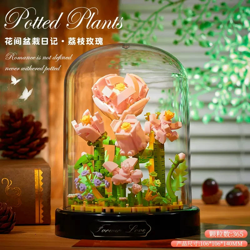 Constructor, toy, music box, sunflower, Birthday gift